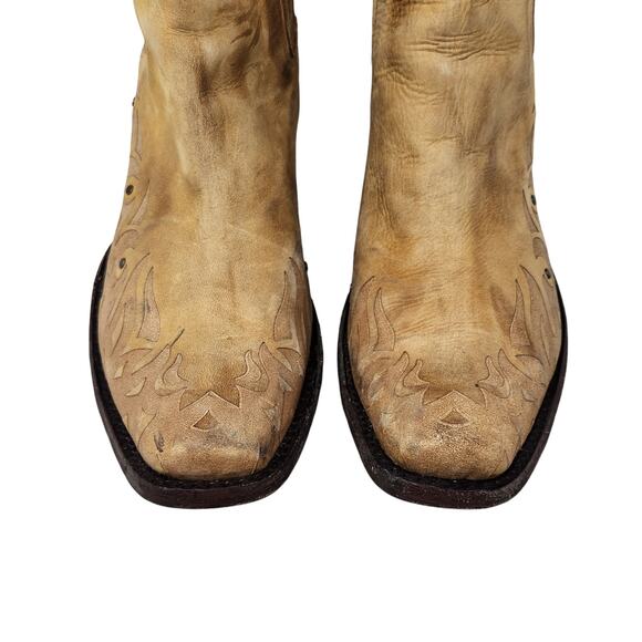 Old Gringo Juno Suede Leather Tan Embroidered Cowgirl Boots Western Size 6.5 B - Picture 6 of 11